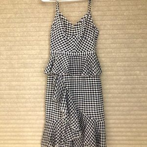 J. Crew Gingham Silk sundress. Size 0 never worn